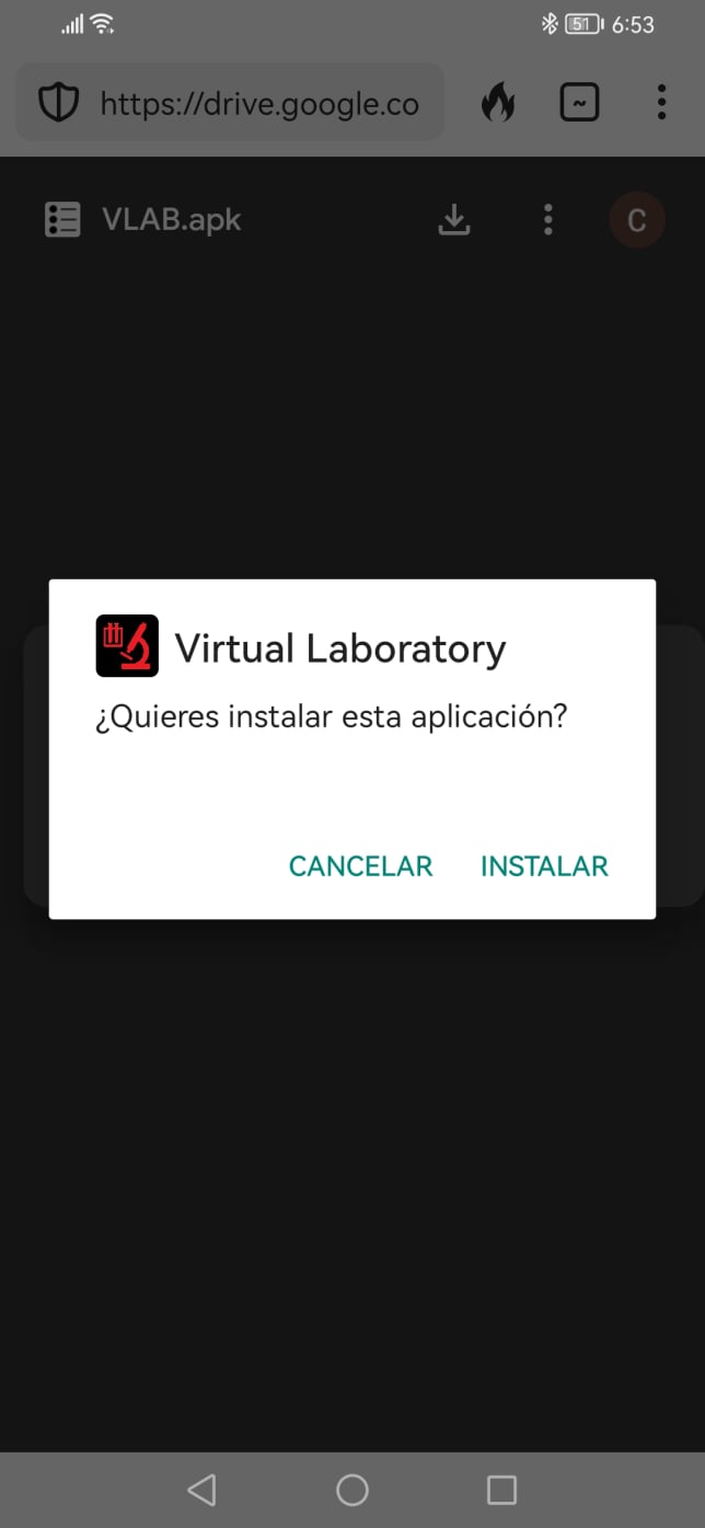 Virtual Laboratory - VLAB - install - Android